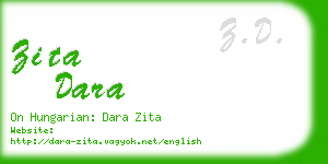 zita dara business card